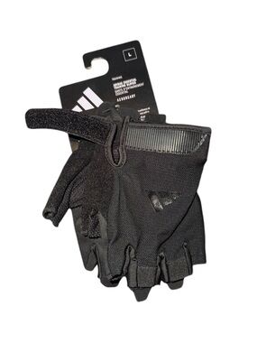 Adidas Aeroready Training Gloves L NWT | Black Gym Fitness Lifting Gloves